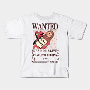 Charlotte Pudding One Piece Wanted Kids T-Shirt